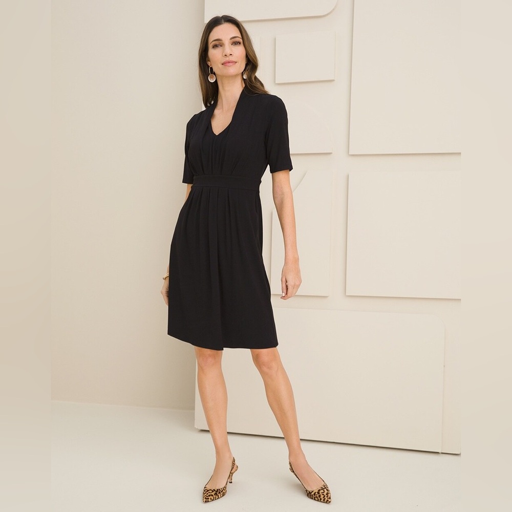 Chico’s Black Dress NWT Chico’s size 2 (normal size 12-14)